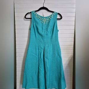Nine West Aline Teal Dress 8